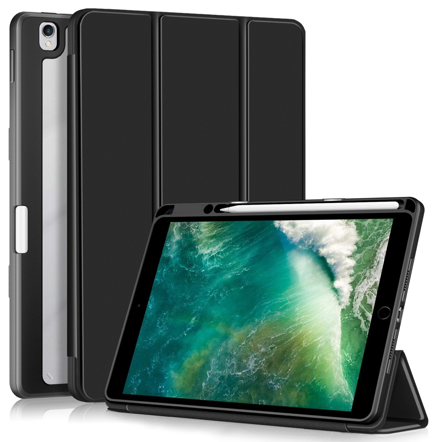 Case for iPad 10.2 (2019) / (2020) / (2021) / iPad Pro 10.5-inch (2017) / Air 10.5 inch (2019) Tri-fold Stand Leather Cover Case for iPad 10.2 (2019) / (2020) / (2021) / iPad Pro 10.5-inch (2017) / Air 10.5 inch (2019) Tri-fold Stand Leather Cover